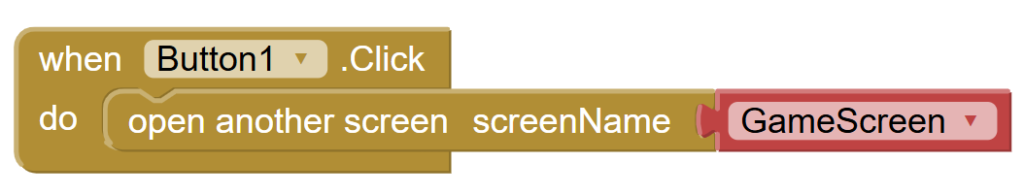 Navigating to a GameScreen