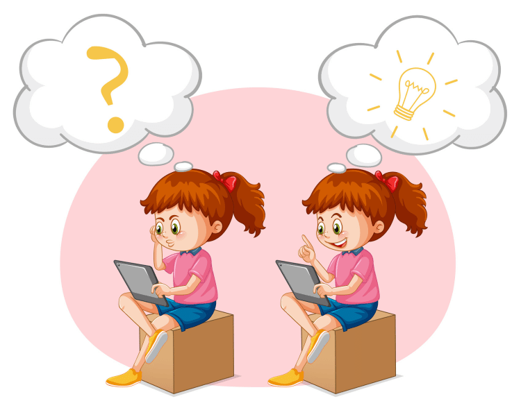 Young kids learning data science with laptops and charts in a fun classroom setting