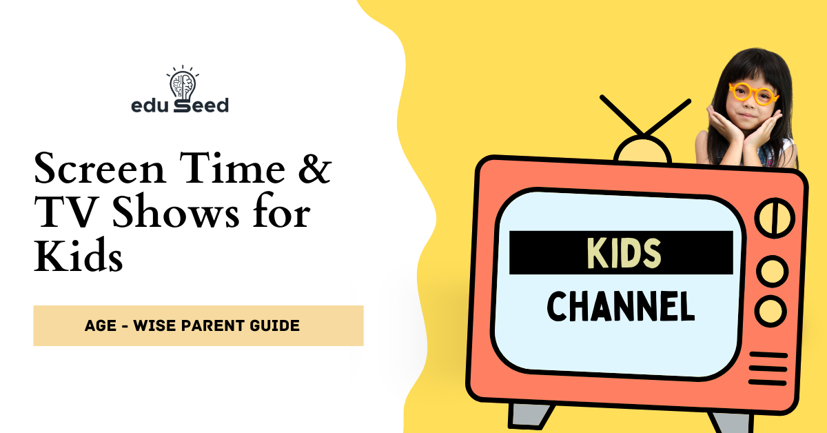 Parent sitting with a child while watching age-appropriate kids TV shows, highlighting healthy screen time habits