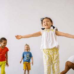 Practicing a calm movement activity