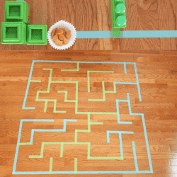 Navigating through a maze activity.