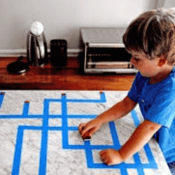 Maze games combine mental and physical engagement through activities